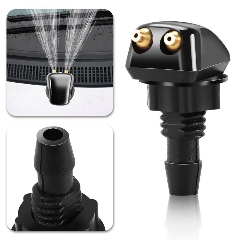2pcs Car Wiper Spray Nozzle Universal Front Windshield Washer Sprinkler Water Sprayer for Honda Mazda Hyundai Auto Accessories