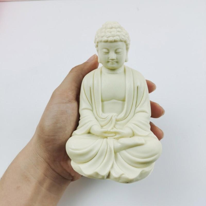 Buddhas Statue Decoration Candle Silicone Mold Epoxy Resin DIY Ornaments Making Soap Melt Resin Clay Home Decorations
