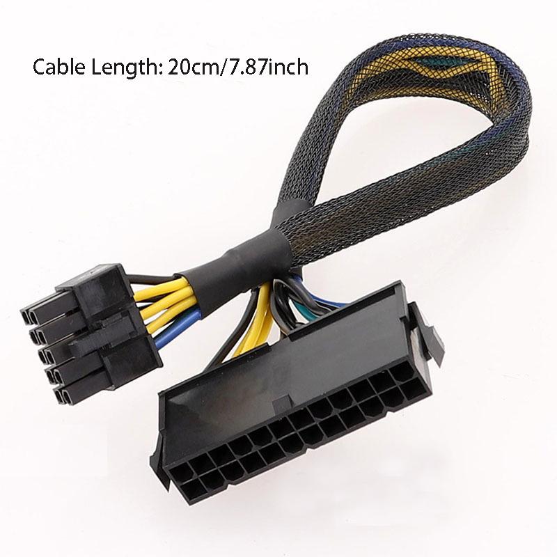 24pin to 10pin Cable for Lenovo Motherboard Convert Cable 14pin to 24pin Cord Adapter 20cm Female to Male ATX Extension Wire