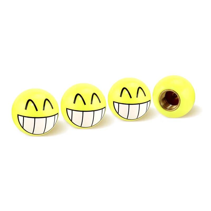 4Pcs Universal Wheel Valve Caps Dust Covers for Bicycle Motorcycle Car Spherical Stem Caps Modification Expression