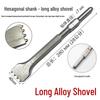 Hexagonal 0810 Jackhammer Chisels: Pointed & Flat Alloy Chisels 17x260mm