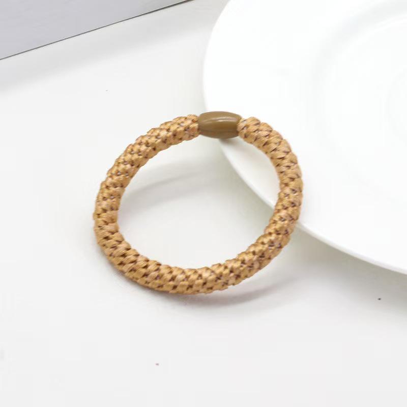 High-Elastic Embroidery Thread Hair Tie for Women - Twisted Ponytail Holder