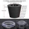 1 Set Umbrella Hole Ring Plug Thicker Wear-resistant Fixed Rubber Patio Garden Table Umbrella Hole Cover Park Accessories