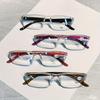 4Pairs Fashionable Hd Clear Pc Lenses Reading Glasses  Classic Ultra-Light Magnifying Eyeglasses Durable And Shockproof