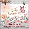 Party Backdrop Floral Butterfly Elegant Photo Booth Wall Decor Front Door Decor