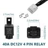 HUIQIAODS H8/H11/H16 LED Compatible, Universal Switch, For Rear Fog Lights, Fog Wiring, Relay Harness, For Toyota, Nissan, Suzuki, Daihatsu