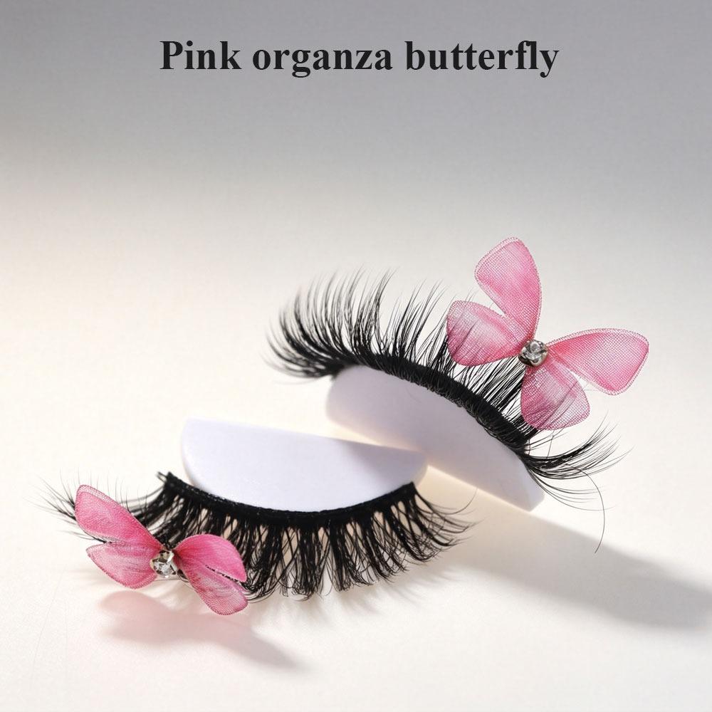 1 Pair Full Strip Reusable Sparkly Lashes Natural to Fluffy Faux Mink False Eyelashes Cosplay