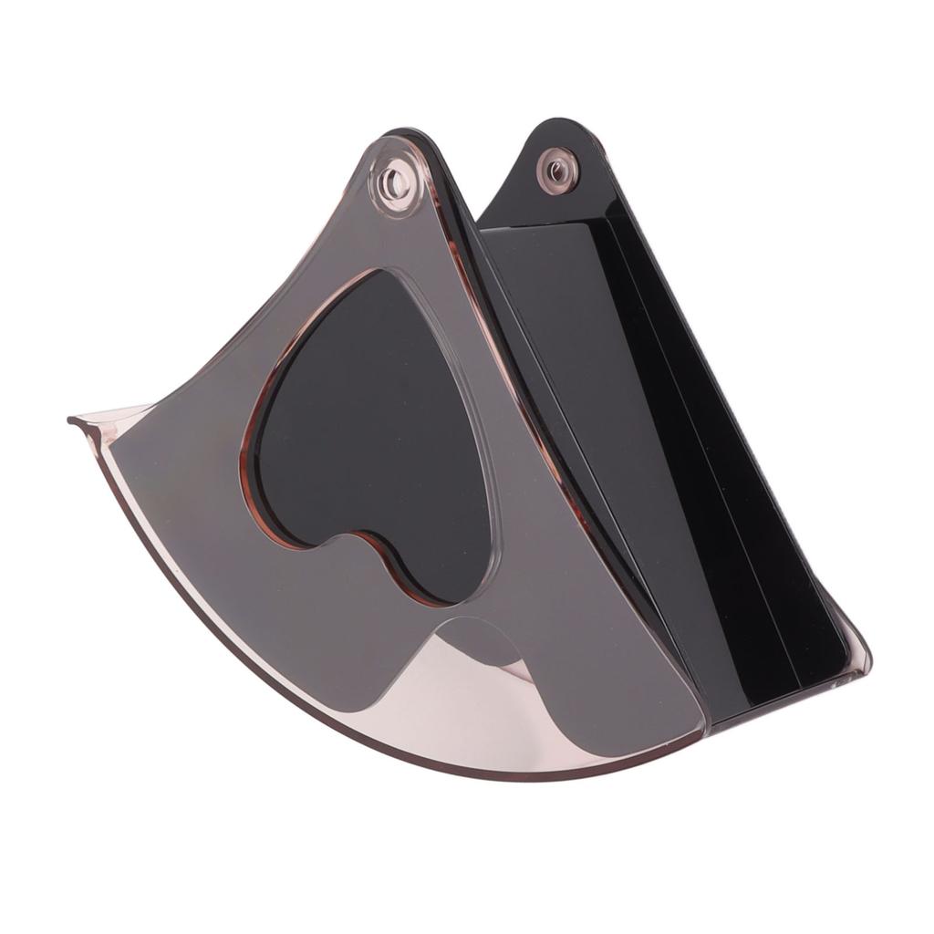 Coffee Filter Holder Storage Coffee Filter Paper Dispenser Rack with Dustproof Cover for Cafe Office Black