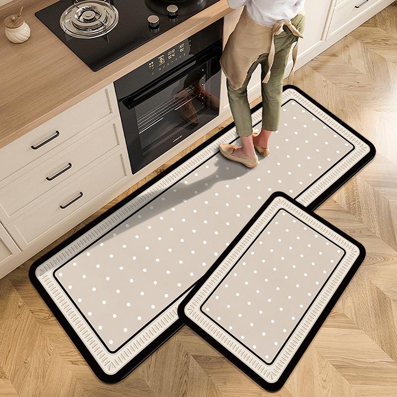 Vintage Floral Kitchen Carpet Mat Non-slip Rug Home Decoration Retro Pattern Anti-fatigue Floor Mats for Kitchen Bathroom Carpet