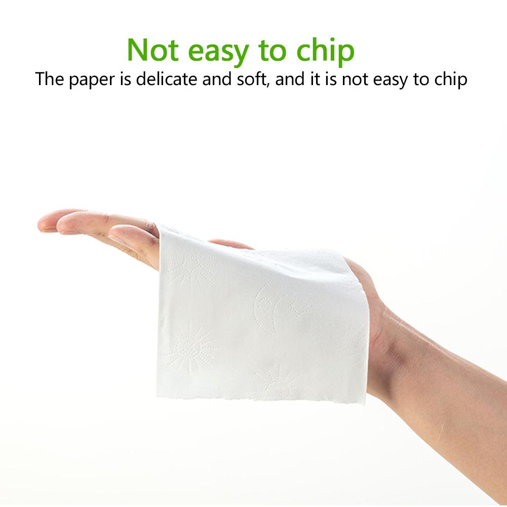 9Rolls 3Layers Toilet Roll Water Solubility Paper Towels Coreless Household Wood Pulp Napkins