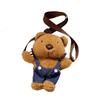 Adorable Plush Shoulder Bag For Kids Cute Teddy Bear Crossbody Mini Purse