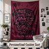 Wall Hanging Tapestry With Custom Name & Text, Arctic Monkeys Decorative Tapestry For Bedroom