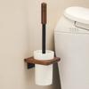 Holz-Toilettenbürstenhalter Badezimmer Wand-Toilettenbürsten Haushaltsreinigung Aufbewahrung Haken Waschräume Schrubber Zubehör