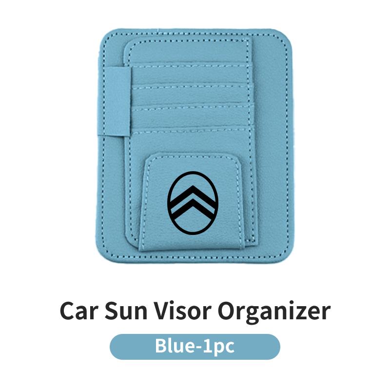 Car Sun Visor Card Holder Multifunctional For Citroen C4 C3 C5 C1 C2 Berlingo Celysee Cactus Picasso Aircross Saxo