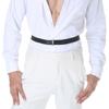 Multiuse Elastic Shirt Belt with Nonslip Designs Stretch Waist Belt Invisible for Formal Business Shirt and Daily Use