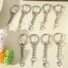 200pcs New Metal Lobster Clasp Keychain Ring D Shaped Clasps Connector Hook for DIY Jewelry Making Finding Key Chain Accessories