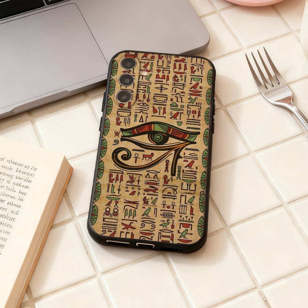 Egyptian Eye Of Horus Phone Case For Samsung Galaxy A73,A72,A71,A70,A53,A52,A51,Others Soft Black Shell
