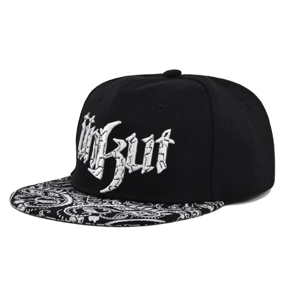 Baseball Cap Threedimensional Embroidered Hiphop Hat Flat Brim Fashionable Hat