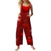 Women's Casual Sleeveless Valentine's Day Printed Jumpsuit
