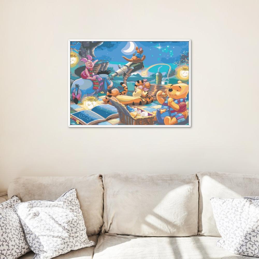 Malowanie Po Numerach Obrazy Do Malowania-Puchatek I Gwiazdy Disney 50X40Cm