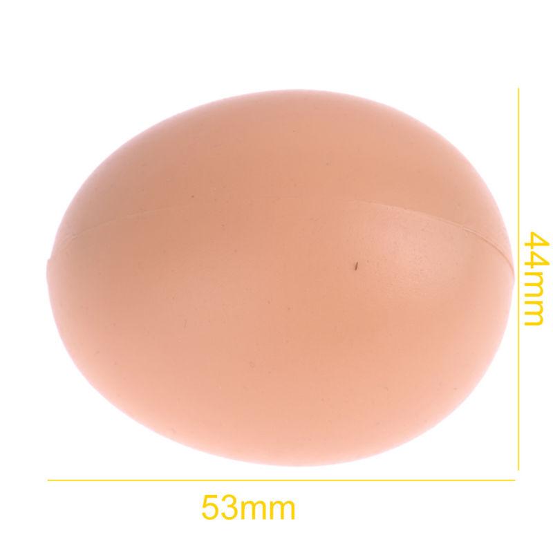 5pcs Chicken Laying Plastic Fake Brood-Eggs For-Poultry Hens For Broody Chooks