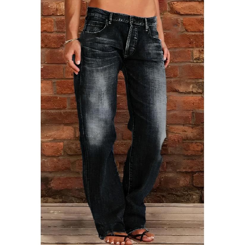 

2026 New Women s Slim-Fit Flared Jeans Casual Versatile Long Pants 5XL