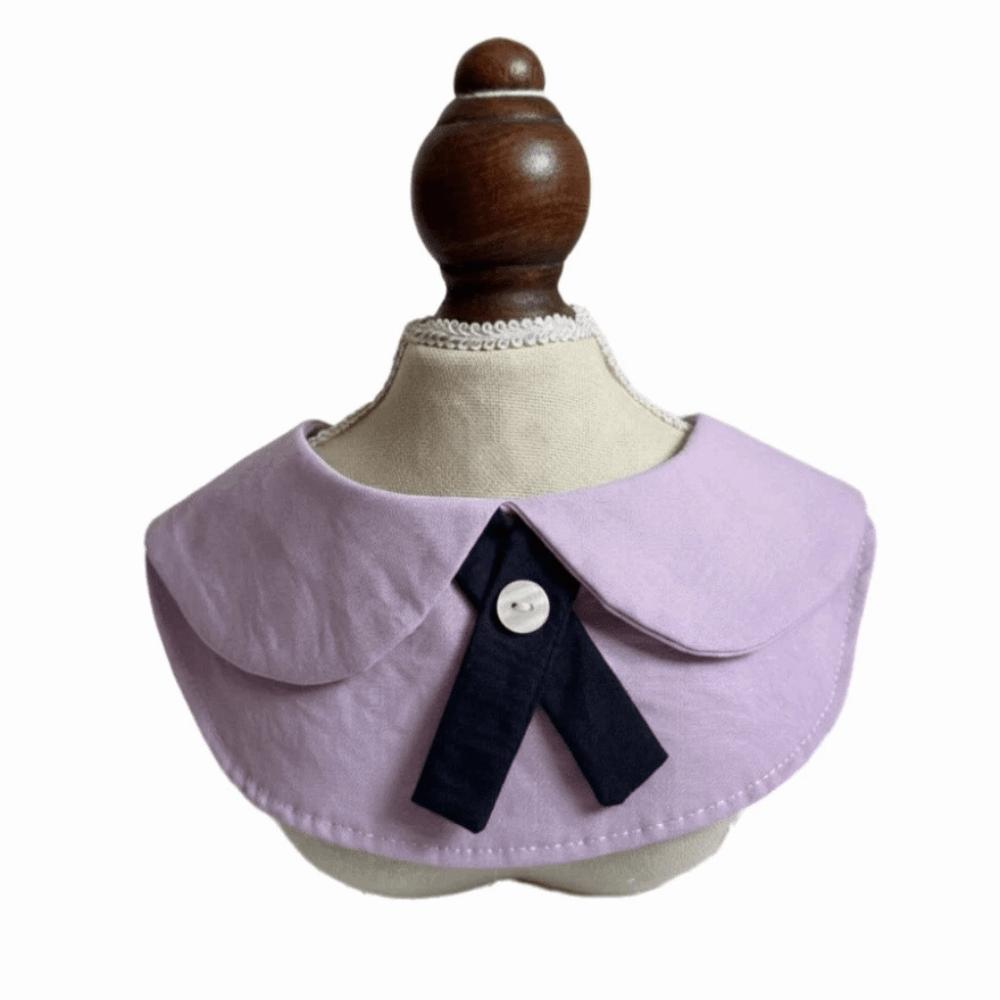 Washable Pet Drool Bib Breathable Cat Bib Scarfs Pet Apparel Puppy Collar Pet Costume M-Style 1