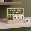 Books Read This Year Books Read Tracker Standing 3D Print Reading Counter Portable Book Lovers Gift Reading Challenge Tracker