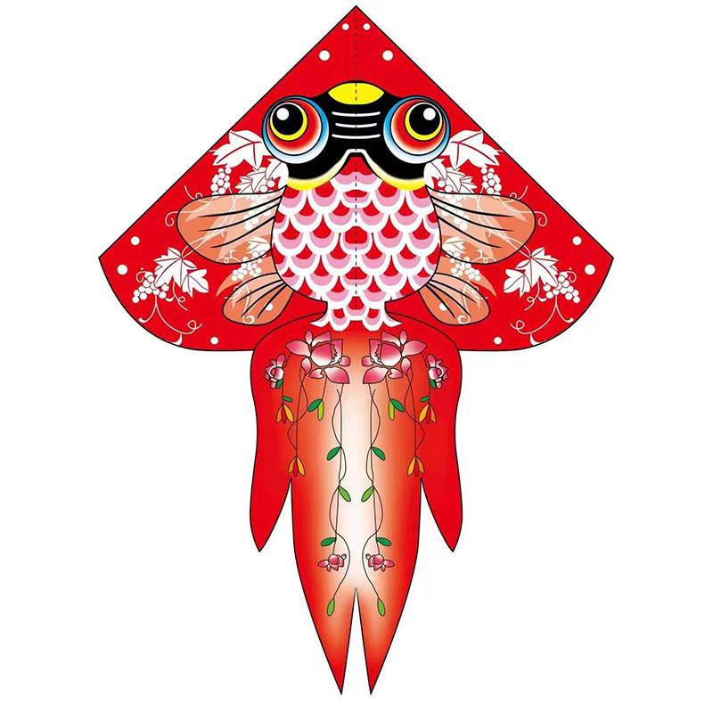 Exquisitely Handcrafted Goldfish Kite With Various Line Options Style A