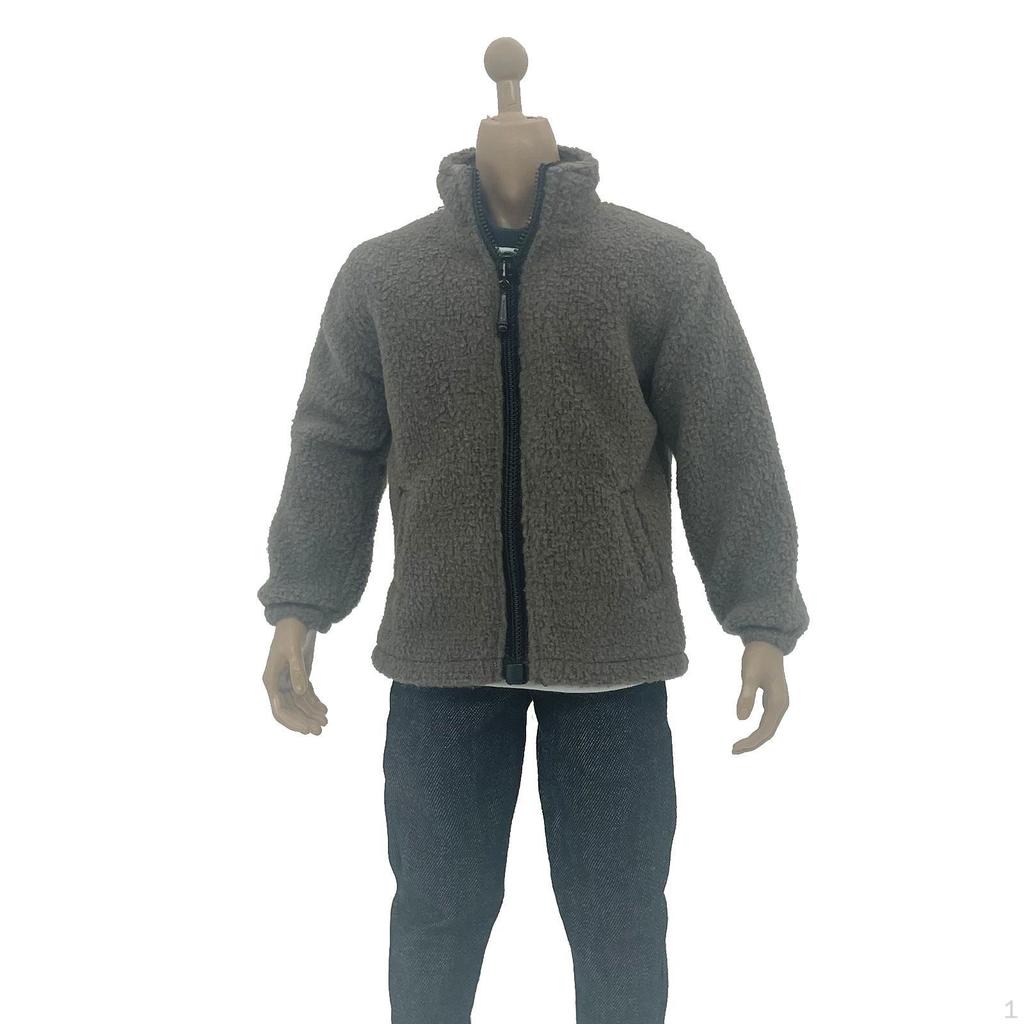 1/12 Male Coat Figure Costume Dolls Dress up Accessory Fashion Jacket Miniature Soldier