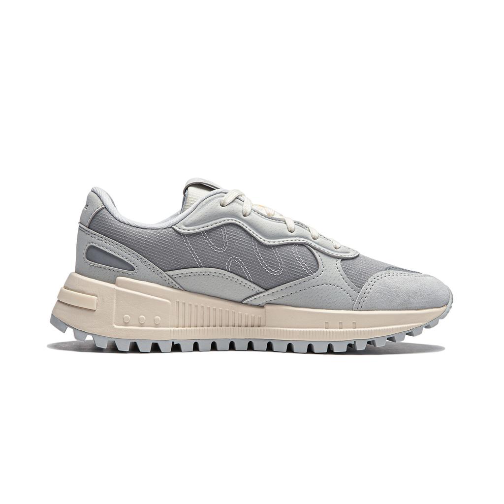 New LiNing ChengFeng Anti-Slip And Wear-Resistant Cushioning Height Increasing Low-Top Casual Shoes Women's Gray AGCU118-2