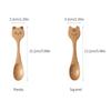 Cute Wooden Children's Spoons Ice Cream Baby Scoop Infant Feeding Spoons Wooden Cartoon Small Scoop Household Kitchen Tableware