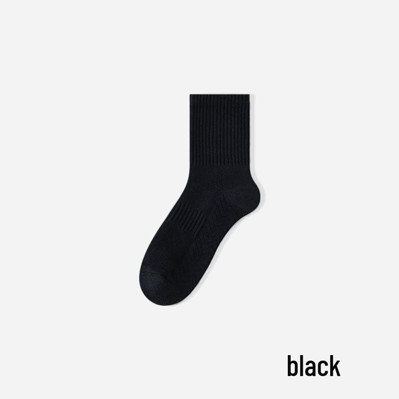 

Men s Four Seasons Thick Towel Bottom Basketball Socks, Sweat-Absorbent White Mid-Calf Long Socks One Size/Fleece Bottom