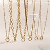 DIY Women's Basic Necklace Paper Clip Snake Bone Chain Jewelry Accessory for Creative Crafting Necklaces for Women