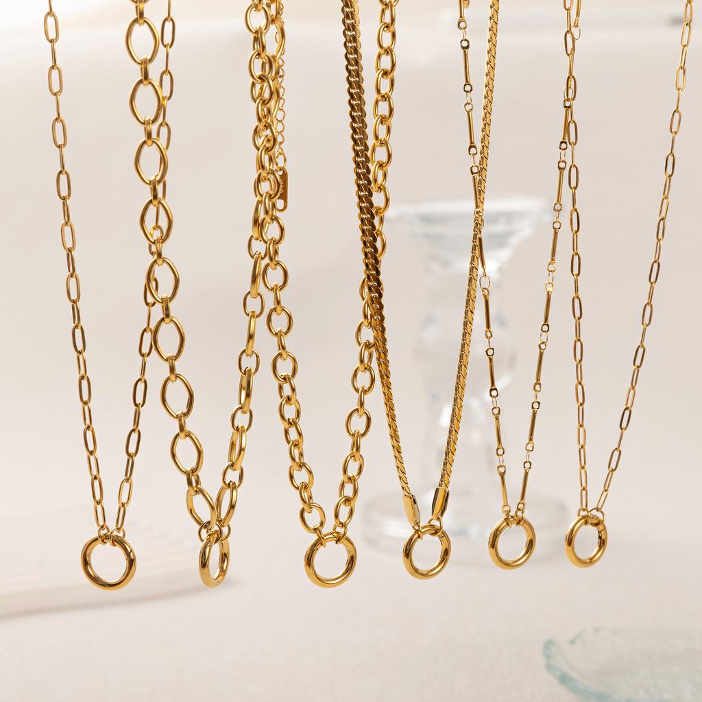 DIY Women's Basic Necklace Paper Clip Snake Bone Chain Jewelry Accessory for Creative Crafting Necklaces for Women
