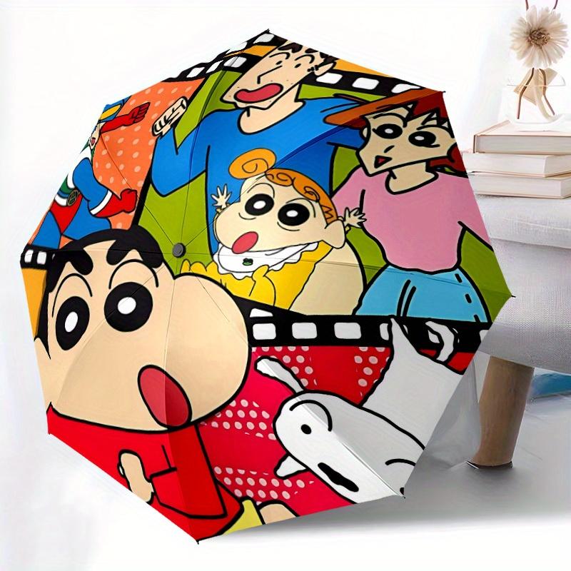 Crayon Shin-chan Automatic Open/Close Umbrella Folding Umbrella,Portable Compact Perfect Gift for Birthday, Christmas0809161