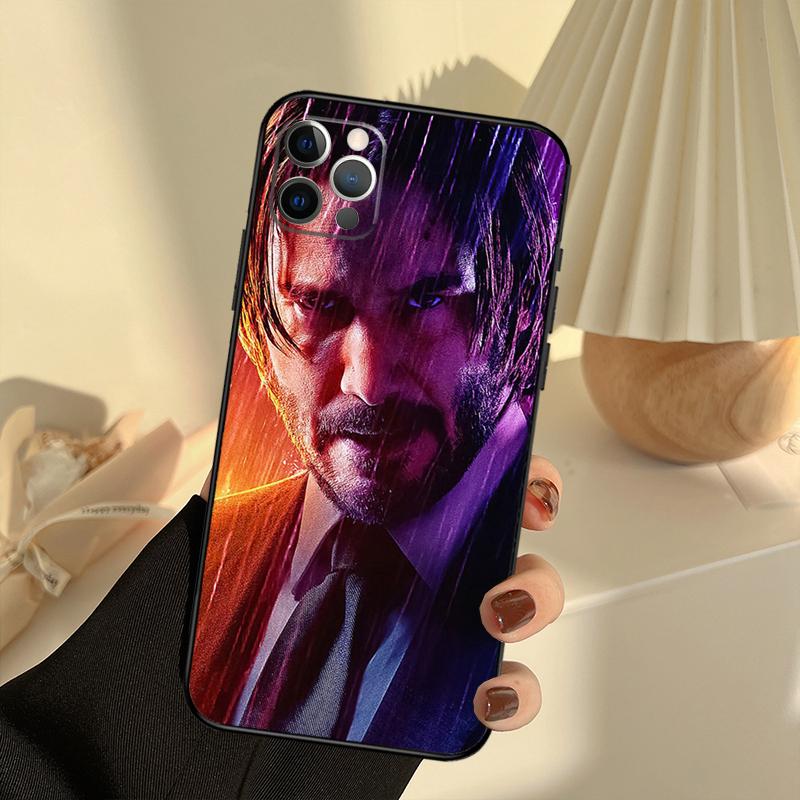 Cool Movie John Wick Phone Case For iPhone 16 14 13 12 11 15 17 Pro Max 13 Mini 15 16 Plus 16e 17 Air Cover Funda