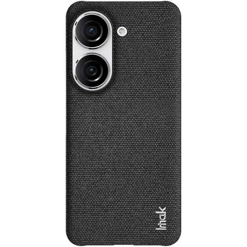 IMAK Ruiyi Serie für Asus Zenfone 9 5G/Zenfone 10 5G Stofftextur Handyhülle PU-Lederbeschichtete PC-Abdeckung