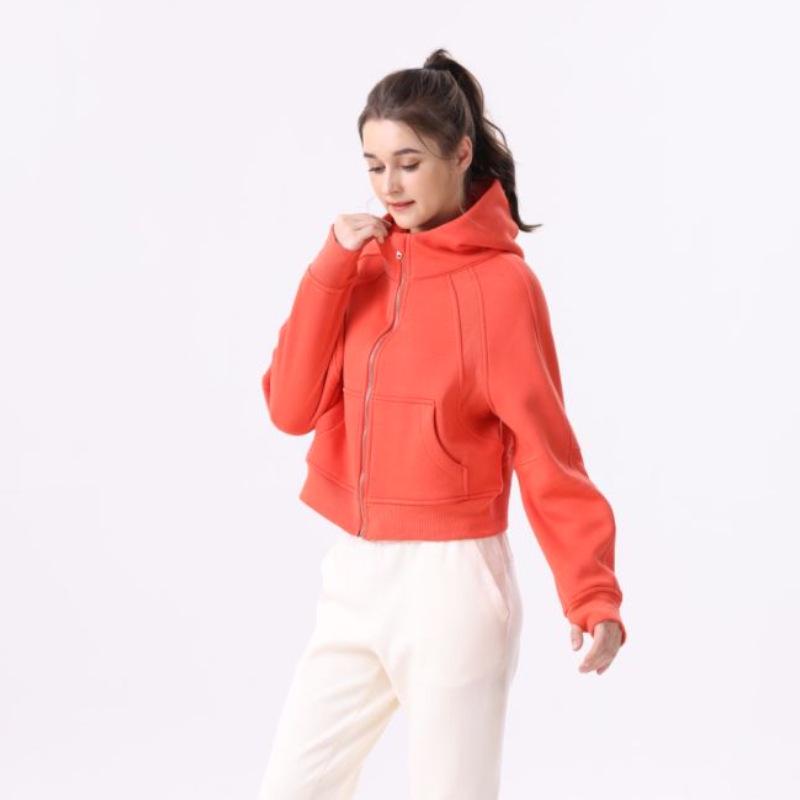 Women's Casual Cotton Zipper Hoodie - Autumn/Winter Yoga & Fitness Wear