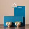 Ash-Glazed Hand-Painted Koi Ceramic Tea Cup for Kung Fu Tea Ceremony
