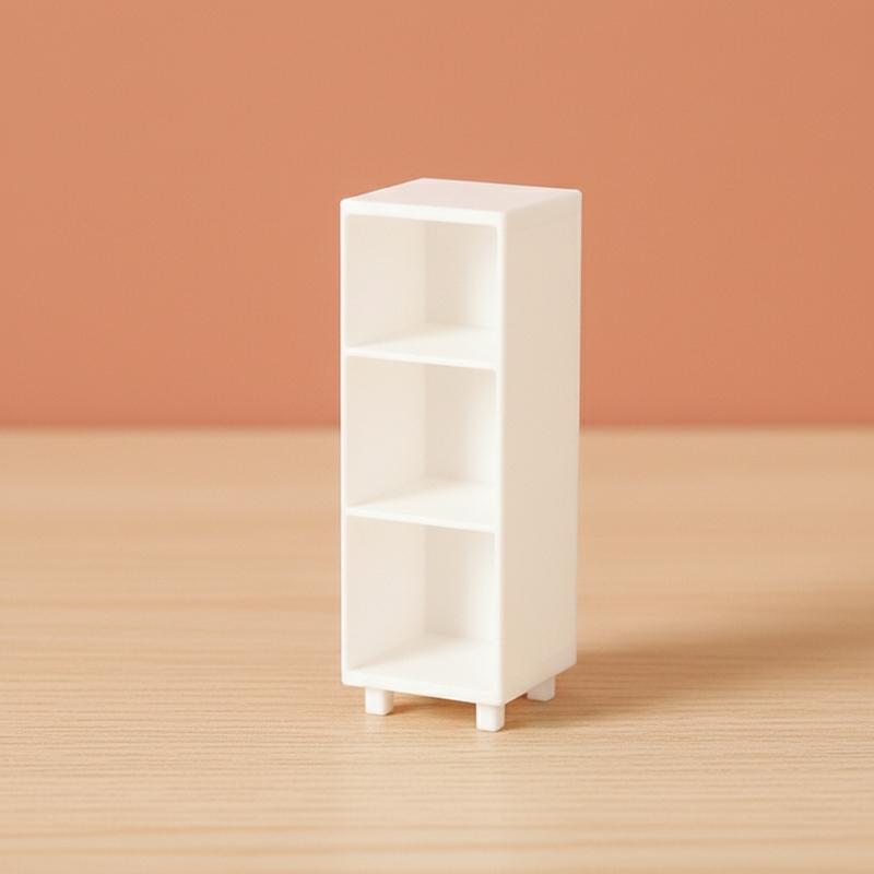 [J] 1Pcs 1:12 Dollhouse Miniature Bookshelf Bookcase Model Simulation Storage Cabinet Locker Ornament Furniture Decor Toy