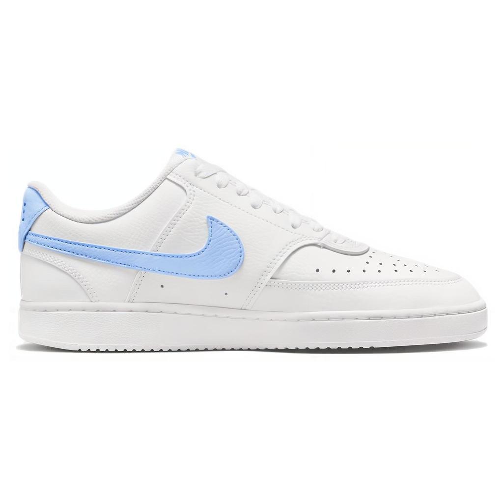 Nike Court Vision 1 Låg Bekväm Lågtoppad Skateboardskor Dam Vit Blå CD5434-115