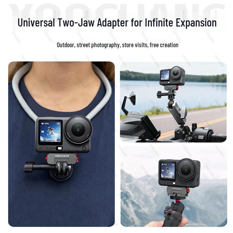 DJI Action 6 Nano 5 Pro Magnetic Quick Release Mount - Shockproof Aluminum Alloy Sports Camera Accessory