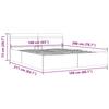 Hydraulic Storage Bed with LED Lights Taupe Fabric 160x200 cm