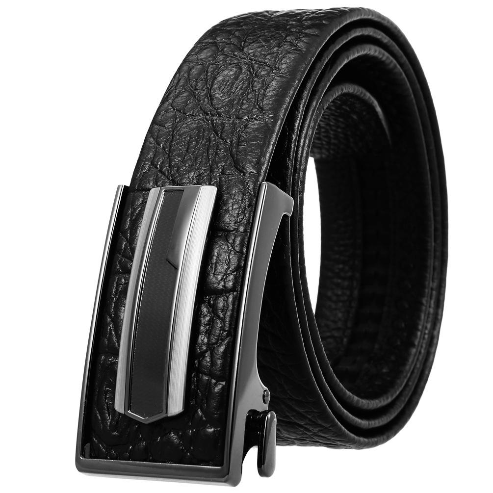First Layer Cowhide Belt, Automatic Inner Buckle Men'S Belt Ly36-21783-5