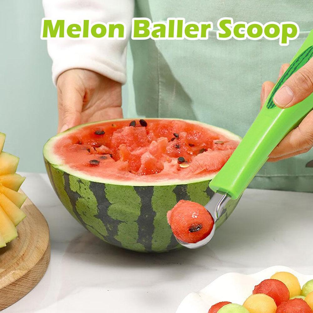 3 in 1 Melon Baller Scoop - Upgraded Watermelon Fruit Cutters Shapes Scooper Fruit Scooper