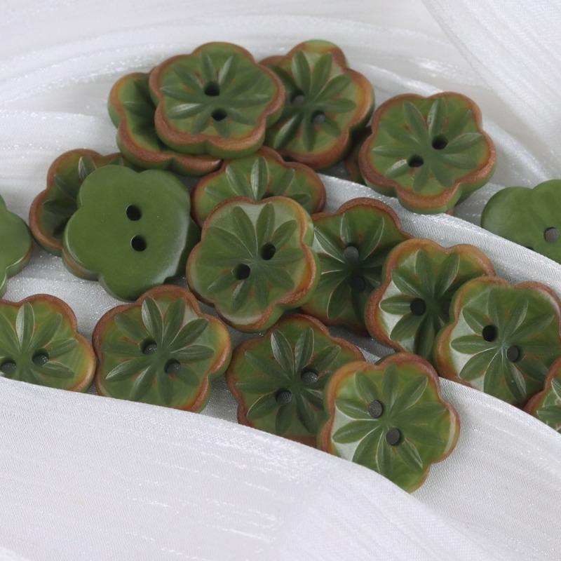 

Colorful Mixed Sweater Knitted Cardigan Jacket Button Simple Dress Decorative Button 10pcs зелений