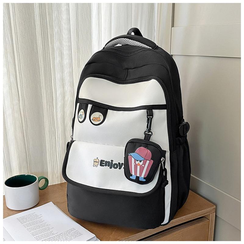 The new schoolbag is high-value, fresh and sweet, candy-colored backpack, lightweight and large-capacity backpack for junior high school students.