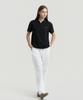 Delma W Linen Touch Semi-Wide Elastic Waist Pants - White