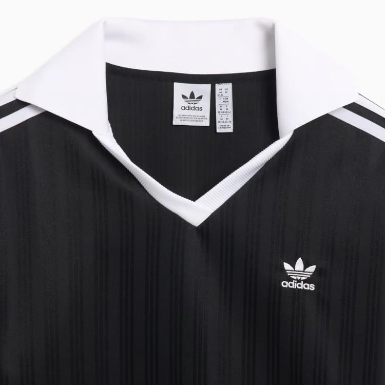 Adidas Originals Comfortable V-Neck Sports Long Sleeve T-Shirt Women Tops Black JD2603